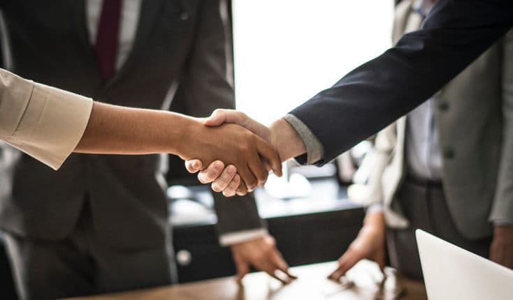 Business handshake